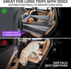 Medium Dog Car Seat,Back Seat Extender for Dogs,Waterproof Large Dog Seat Cover for Backseat, Pet Bed for Car Hammock(Grey-s)