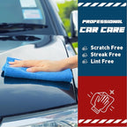 Microfiber Towels Bulk-150 Pack, Cleaning Cloths, Microfiber Towels for Cars, Cleaning Rags Blue (12x12 inches)