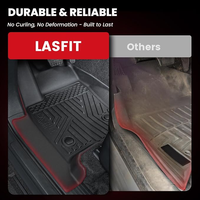 Floor Mats & Cargo Liner with Backrest Mat for Ford Explorer 2022-2025 2026 6 Passenger, Custom Fit All Weather Protector TPE Easy Clean Floor Liners, Car Mats for Explorer Accessories, Black