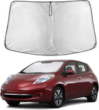 Windshield Sunshade Compatible for Nissan Leaf 2011-2015 2016 2017, Sun Visor for Front Windshield & Window Sun Shade Cover, UV Heat Blocker & Protector, Car Accessories