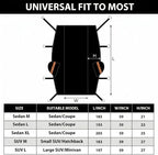 Half Car Cover for Full Size Sedan, Such As Chrysler 300, BMW 7 Series, Lincoln MKZ, Cadillac CTS CT5, Fits Sedan/Coupe 197-208 inchs