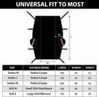 Half Car Cover Top, Hail Protector Car Cover with Cotton Liner, Sunroof & Windshield Cover for Ice and Snow, All Weather Vehicle Body Cover for Sun, Rain, Dust, Fit SUV M