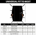 Half Car Cover Top SUV, Hail Protector Car Cover with Cotton Liner, Sunroof & Windshield Cover for Ice and Snow, All Weather Vehicle Body Cover for Sun, Rain, Dust, Fit SUV L