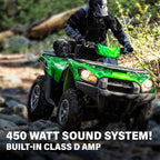ATVB6.5R ATV UTV Weatherproof Sound System - 6.5 Inch Speakers, 1 Inch Tweeters, Built-in Amplifier, Bluetooth, Rechargeable Battery, Easy Installation for 12 Volt Vehicles