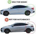 Window Visors Rain Guards for 2022 2023 2024 2025 2026 Honda Civic, Out-Channel Window Vent Wind Deflectors Visors Shades for 22 23 24 25 26 Civic, for Sedan ONLY