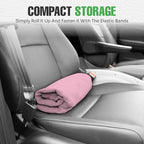Waterproof Sweating Car Seat Cover for Post Gym Workout, Running, Swimming, Beach and Hiking, Universal Fit Anti-Slip Bucket Seat Protector for Cars, SUVs and Trucks, Machine Washable, Pink