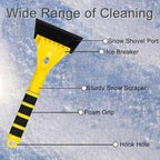 12.4" Ice Scraper for Car Windshield Snow Frost Ice Removal Tool Snow Scraper with Foam Handle for Cars Trucks Window