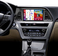 2+64GB Android Car Stereo for Hyundai Sonata 2015-2017 (LHD) Wireless Carplay Android Auto, 9 Inch Touchscreen Car Radio GPS Navi WiFi Bluetooth Backup Camera FM RDS Radio EQ SWC