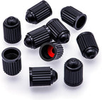 30PCS Tire Valve Stem Caps, The Upgraded Version Plastic Air Caps Cover, with O-Ring Rubber Seal, Universal Tyre Valve Dust Caps for Cars, SUV, Trucks, Bikes, Motorcycles, Bicycles(Black)