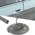 16.4FT(5M) Car Door Edge Guards, U-Shaped Rubber Trim Protectors, Aluminum Clips, No Glue, Gray