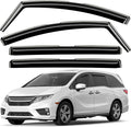 GrandWheel Window Deflectors Smoke Tinted in-Channel Side Window Vent Visor Deflectors Rain Guards Compatible with Odyssey 2018-2026 - 4pcs. GW0851