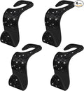 4PCS Bling Car Seat Headrest Hooks, Purse Holder for Car, Vehicle Back Seat Purse Handbag Hanging Holder with Crystal Rhinestone, Diamond Car Rear Seat Organizer for Vehicles (Black)