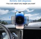 2024 2025 JL Cell Phone Mount for Jeep Wrangler - Dash Cell Phone Mount Dashboard Phone Holder for 2024+ Jeep Wrangler JL 4XE Accessories 2025+ Jeep Gladiator JT Accessories, 1 Pack, Black