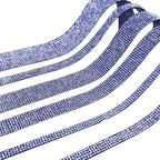 4PCS Bling Car Door Edge Guards Protector, Diamond Auto Side Door Anti-Collision Crash Strip Sticker, Crystals Vehicle Anti-Scratch Bumper Tape, Universal for SUV Truck Pickup (Blue)