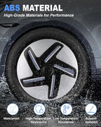 Hubcap Wheel Covers Hub Caps 16 Inch Set of 4 White Universal Wheel Rim Cover R16 Stylish Car Decor Wheel Covers for Toyota Camry Nissan Mazda (White, 16 inch)