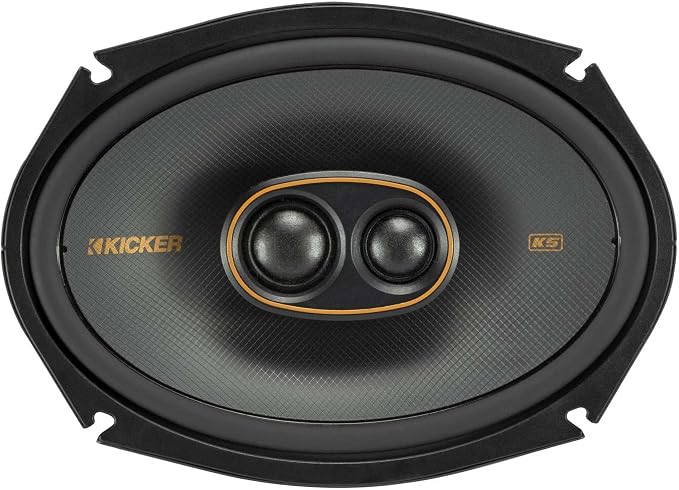 51KSC69304 KS-Series 6x9 3-Way Speakers with 1" and.75" tweeters, 4-Ohm, Pair