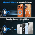 Magnetic Car Cell Phone Holder for Honda CRV 2017-2022 Accessories, CR-V Phone Mount for 4-7 Inch Phones, Mobile Stand with 2 Options iPhone Mag Safe & Clip-in