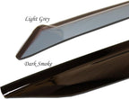 Outside Mount Window Vent Visors Rain Guards Compatible with Chevrolet Monte Carlo 2000-2006 | Side Window Wind Deflectors Rain Shields | Light Grey, 2 Pcs Set, LGWV-079