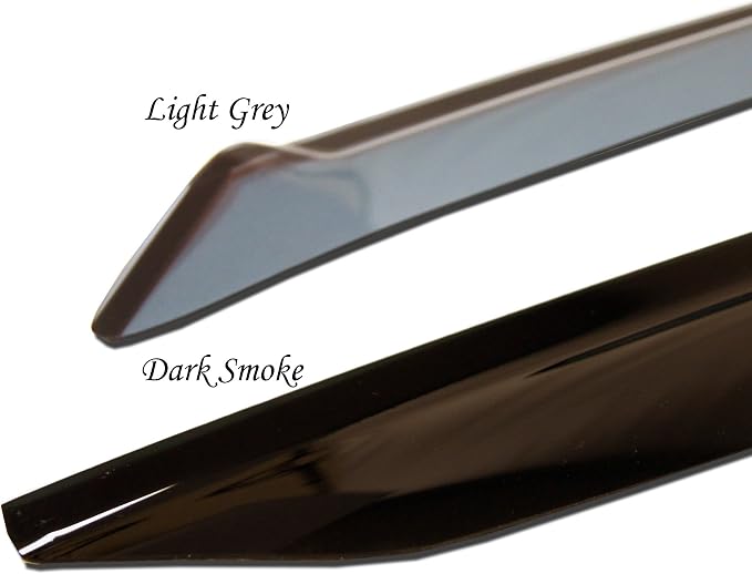Outside Mount Window Vent Visors Rain Guards Compatible with Ford F-350 Regular Cab 1999-2016 | Side Window Wind Deflectors Rain Shields | Light Grey, 2 Pcs Set, LGWV-170-2