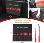 Nylon Bumper Fastener Rivet Clips Car Clip Panel Audio Video Dashboard Dismantle Kits Installer Removal Tool (13PCS Trim Removal Tool Set)