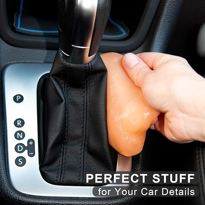 2Pack New Cleaning Gel Detail Putty Car Gel Auto Detailing Tools Car Interior Cleaner Car Cleaning Slime Car Assecories Keyboard Cleaner Orange (320g/11.2oz)