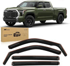 Side Window Deflectors for Toyota Tundra Crew Max 2022-2026 Window Visors Rain Guards, Vent Shade for Fresh Air, Rain & Snow Protection, Wind Noise Reduction-4PCS