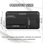 Car Sun Visor Storage Bag, Soft Leather Surface Organizer, Scratch-Resistant Auto Sunshade Organizer Bag, Can Store ID Card, Eyeglasses, Pen, Driving License etc (Black)
