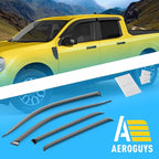 Extra Durable Window Deflectors Tape-On Window Visors Rain Guards Fit for Ford Maverick 2022-2026, Sun Visors, Wind Vent for Shades, Exterior Car Accessories - 4pcs. AG0511