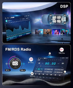 5Ghz WiFi 2G+64G Radio for Toyota 4Runner 2003-2009,for Tundra 2003-2006,for Sequoia 2003-2007 Car Stereo,Wireless CarPlay Android Auto,DSP EQ,7‘’ HD IPS Touchscreen, 26UIs GPS Bluetooth Bakcup Camera