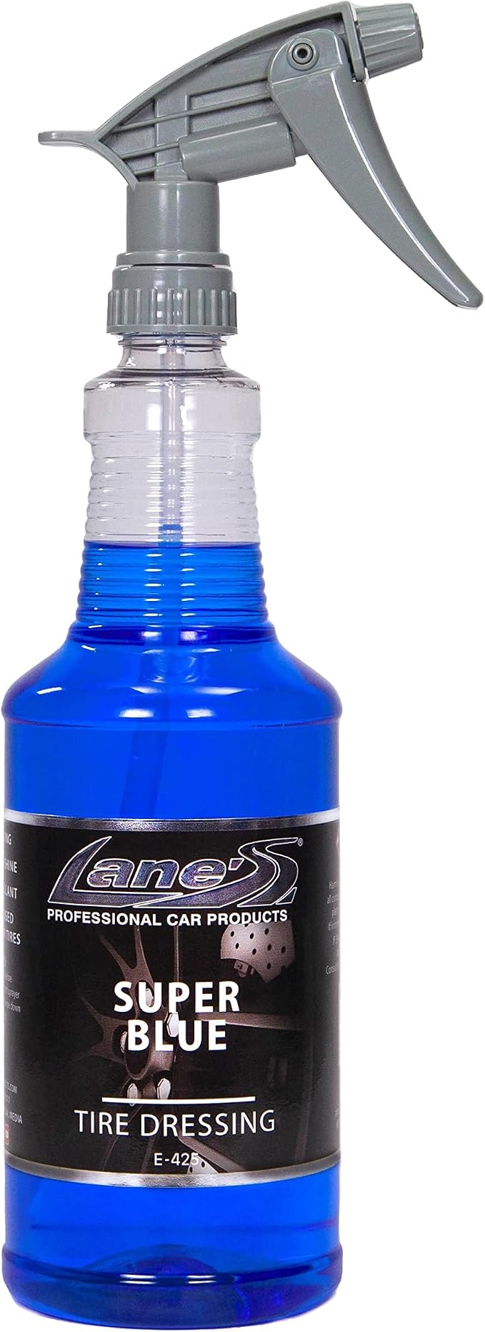LANE'S Super Blue Tire Dressing | High-Gloss Tire Spray | 32oz (Pack of 1) | No Sling, No Run, Long Lasting | Protects from Cracks & UV Rays | Non-Greasy Tire Dressing & Cleaner for Cars, SUVs, More