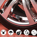 4PCS Bling Crystal Diamond Tire Stem Valve Caps, Dustproof Car Wheel Tire Valve Caps Universal Tire Valve Stem Covers for Cars, SUV, Trucks, Bikes, Motorcycles, Bicycles (Glossy Black)