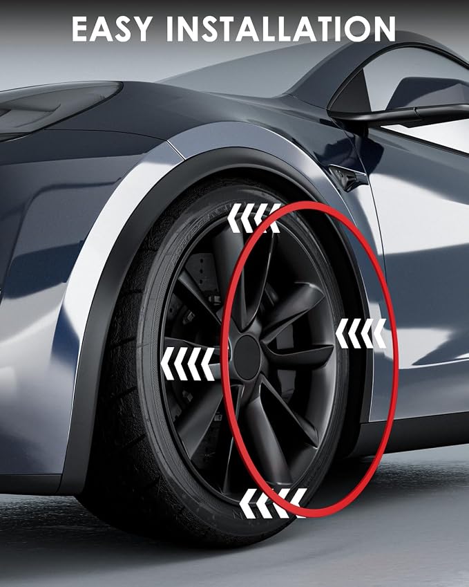 Automotive Alloy Wheel Rim Protector - Covering The Entire Rim of The Wheel hub - Strips for Curb Rash Prevention - Set of 4 Rim Protector Easy to Install(21'',Red)