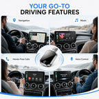 Wireless Carplay and Android Auto Carplay Adapter forCars,Plug and Play Bluetooth Connection, Supports Low LatencyAudio and Stable Navigation Experience, Compatible wthios10+&Android 11+
