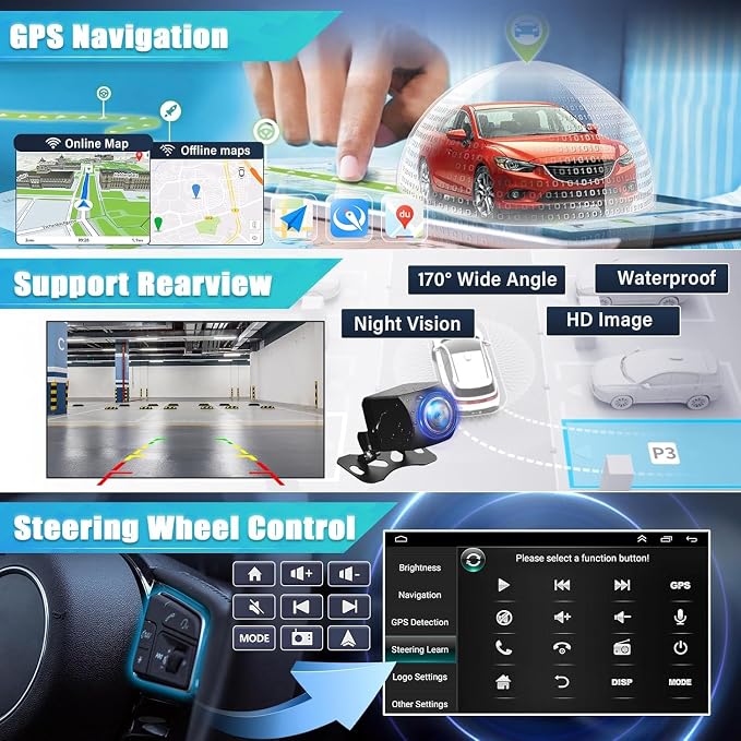 10 inch Upgrade Radio for Nissan Altima 2018-2021 Head Unit with Backup Camera Wireless Carplay Android Stereo for Nissan Altima 2018 2019 2020 2021 Radio Bluetooth GPS Navi FM Mirror Link 2+32G