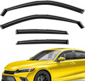 Extra Durable Window Deflectors in-Channel Window Visors Rain Guards Fit for Honda Civic 2022-2026 Sedan, Sun Visors, Wind Vent for Shades, Exterior Car Accessories - 4pcs. AG0834