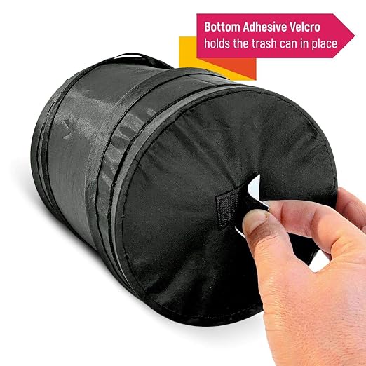 1 Pack, 1 Gallon Car Trash Can | Waterproof Collapsible Pop-Up Car Bin (1 Pack, 1 gal)