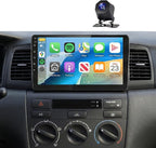 5G WiFi Car Radio Stereo for Toyota Corolla EX 2007-2012 Android 15 Wireless Carplay Android Auto, 9“ Touch Screen Bluetooth Car Audio,GPS,FM/RDS,SWC+AHD Backup Camera, 2G+64G