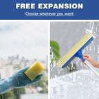 2-in-1 Car Window Squeegee — Long-Reach Glass Cleaning Tool