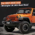 Metal Rear Door Storage Box Compatible with 2007-2018 Jeep Wrangler JK JKU 2/4 Doors, 2 Pack Rear Door Side Insert Organizer Pockets for Jeep Saggy Net Replacement