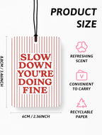 Cute Colorful Mental Health Air Freshener 4 Pcs, Boho Inspirational Positive Affirmation Gifts for Women Hanging Air Freshener for Therapy Office Classroom Cars Closet Drawer Books