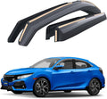 Goodyear Shatterproof in-Channel Window Deflectors for Honda Civic 2016-2021 Hatchback, Rain Guards, Window Visors for Cars, Vent Deflector, Car Accessories, 4 pcs - GY008119