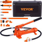 4 Ton Porta Power Kit, Portable Hydraulic Jack with 3.9 ft/1.2 m Oil Hose, Auto Body Frame Repair Kit with Storage Case for Car Repair, Truck, Farm (8800 LBS)