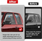 Window Visors Rain Guards for 1988-1999 Chevy/GMC C/K1500 2500 3500 Extended Cab Accessories, Outside-Mount Tape-On Side Window Wind Deflectors Vent Visors Shades Rainproof 4PCS