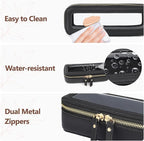Clear Makeup Bag - TSA Approved Toiletry Bag for Carry-on & Checked Luggage, Water Resistant Car Storage Organizer with Reinforced Seams