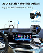 PZK Car Phone Mount for BMW X5 2024-2026 X6/ BMW X7 2023-2026 Accessories | Magnetic Custom 14.9-inch Screen Compatible with MagSafe Car Phone Holder with 360° Rotating Extension Rod Hands-Free