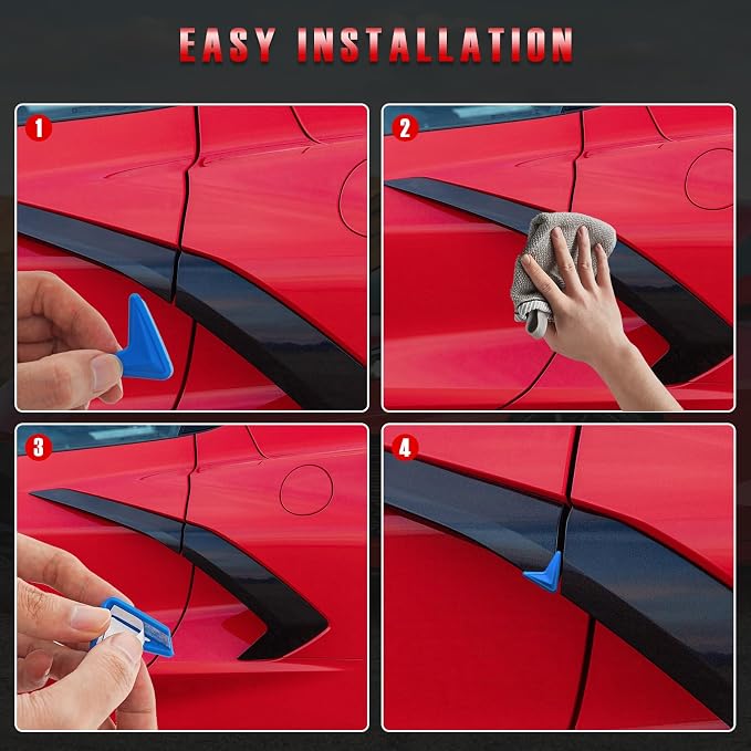Car Door Edge Guards,Car Door Corner Protector Pads Compatible with Corvette C8 Stingray Z06 Z51 2020 2021 2022 2023 2024,Door Middle Protrusion,V-Shaped Anti-Collision (Blue)
