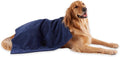 Pet Grooming Towel Collection Absorbent Microfiber X-Large, 41x23.5", Embroidered Navy