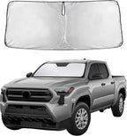 Windshield Sunshade Compatible for Toyota Tacoma 2016-2024 2025 2026, SR, SR5, TRD Sport, TRD Off-Road, Limited, TRD Pro Sun Visor for Front Window Sun Shade Cover, UV Blocker, Car Accessories