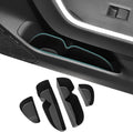 Door Side Storage Box Compatible with 2019-2025 Toyota RAV4 Accessories, Front & Rear 4PCS Door Handle Insert Organizer Tray, TPE Phone Pockets Fit for RAV 4 RAV-4 Accessories