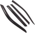 WD2-519 Dark Smoke 4 Pcs Set Window Visor (Outside Mount) Deflector Rain Guard Compatible with 2007-2013 BMW X5